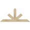 Ekena Millwork Saratoga Rough Sawn Timber Gable Bracket, Douglas Fir, 48"W x 22"H x 2"D x 4"F, 11/12 Pitch GBW048X22X0204SAR00RDF - alternate 1